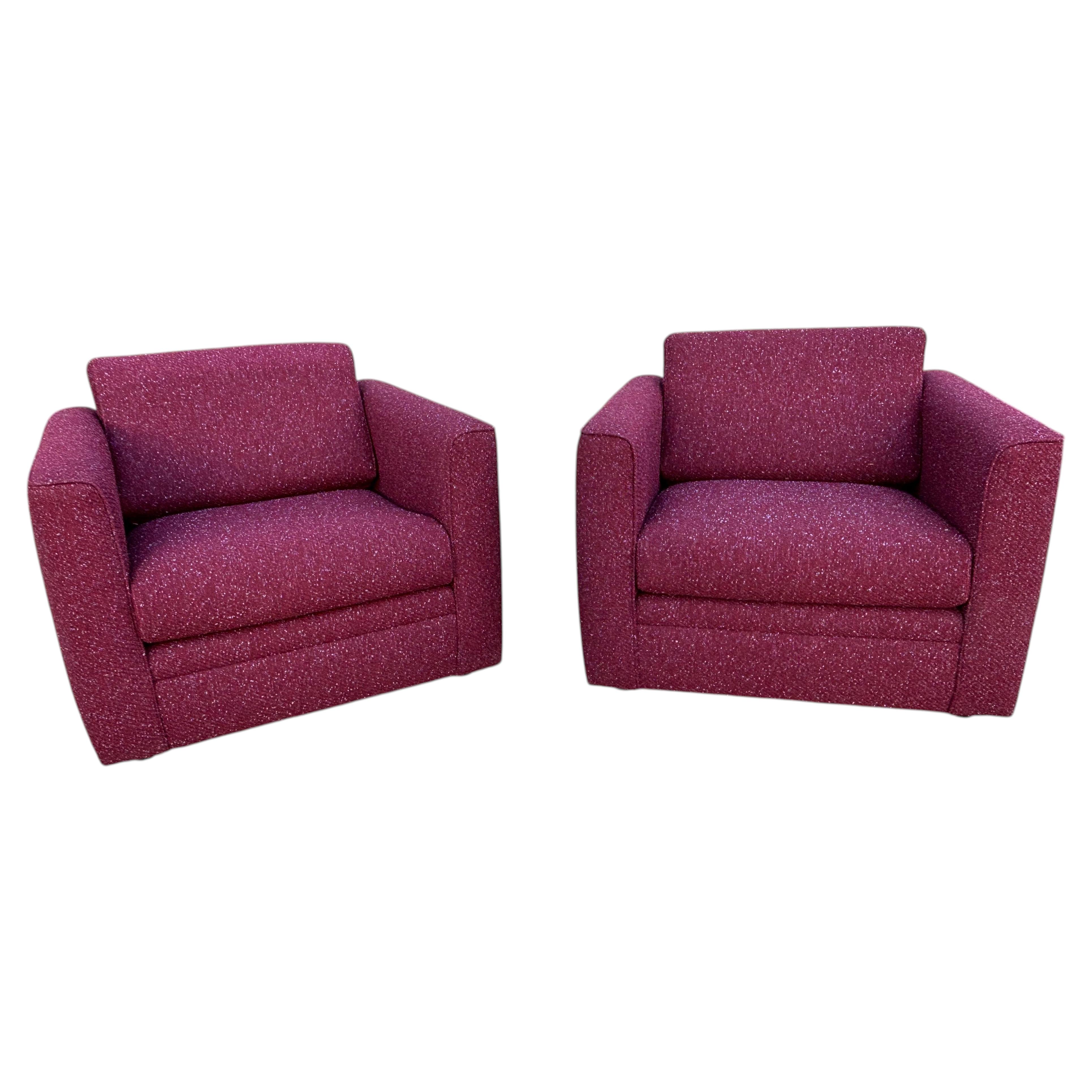 Charles Pollack for Knoll Club Chairs For Sale