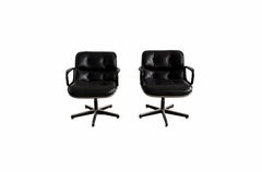 Charles Pollock Arm Chairs by Knoll International, Italy 1970s