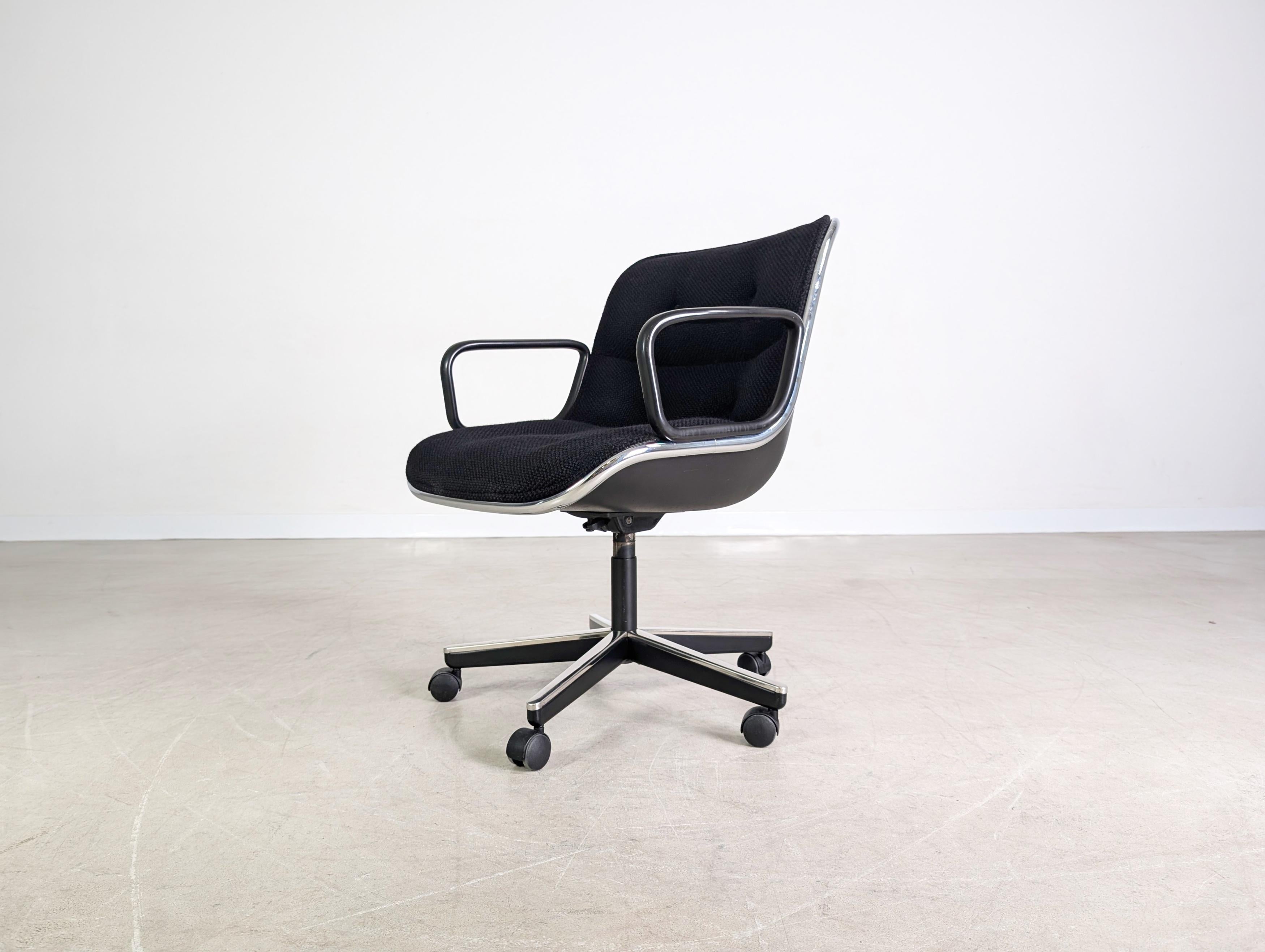 Charles Pollock Bürostuhl Chefsessel Knoll Intenational Executive Chair In Good Condition For Sale In Berlin, DE