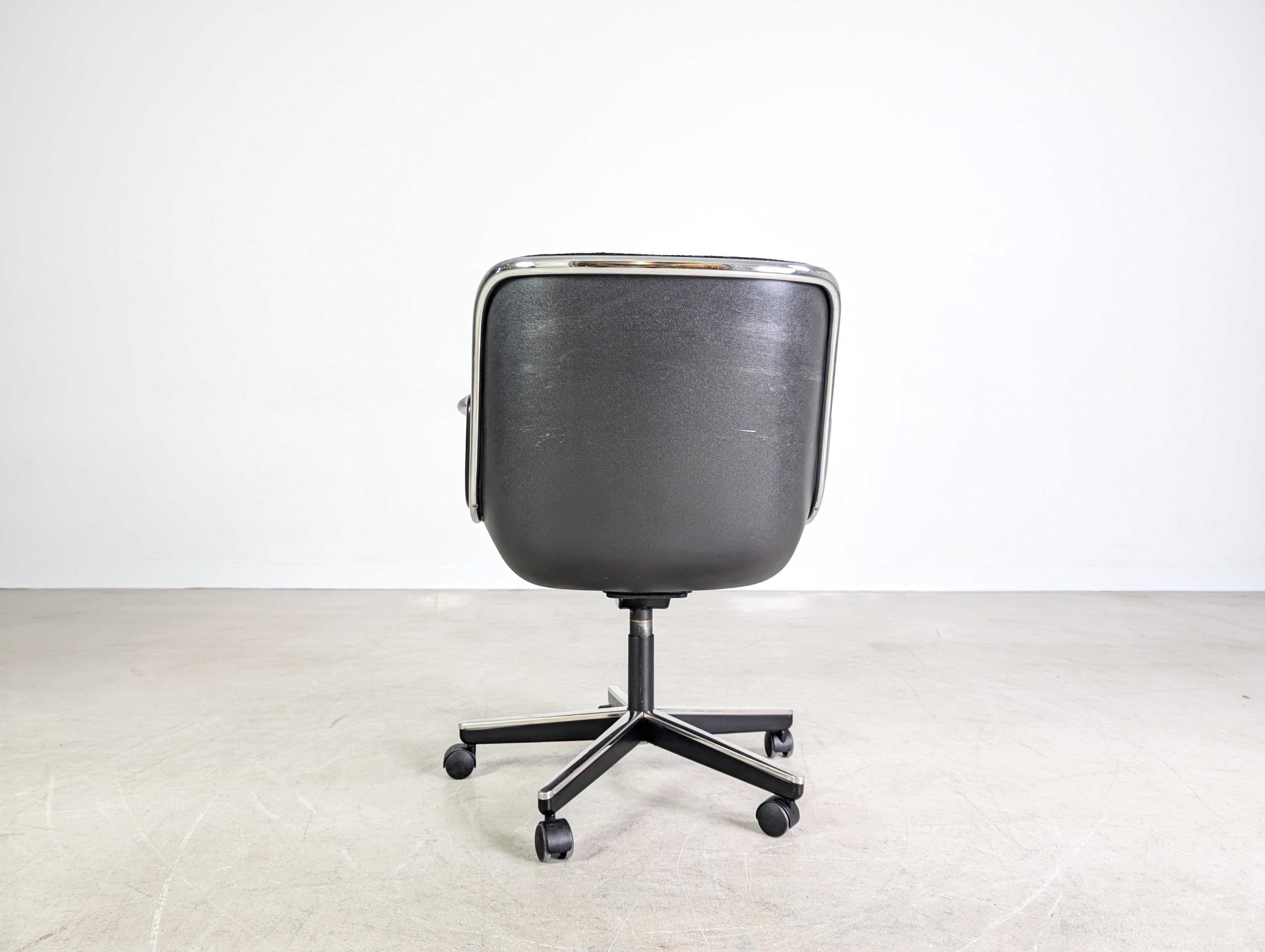 Late 20th Century Charles Pollock Bürostuhl Chefsessel Knoll Intenational Executive Chair For Sale