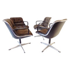 Charles Pollock Chairs for Knoll International, Set of 4