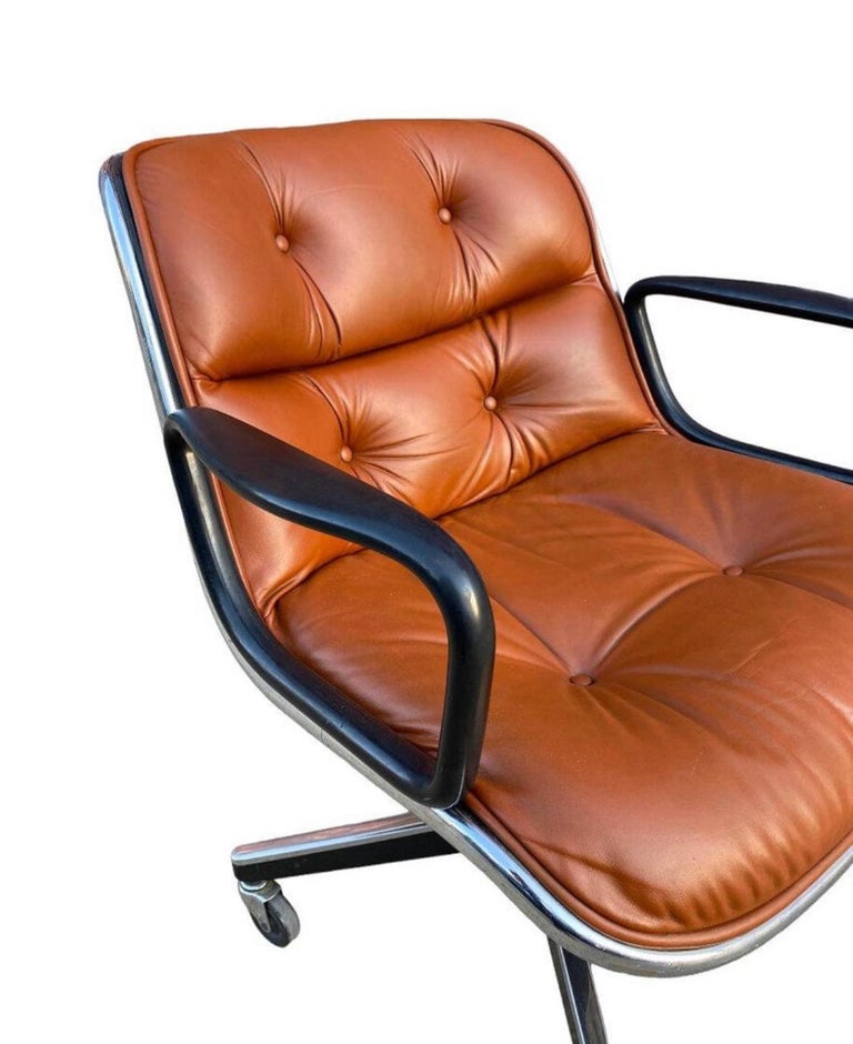 Burnt orange office chair top