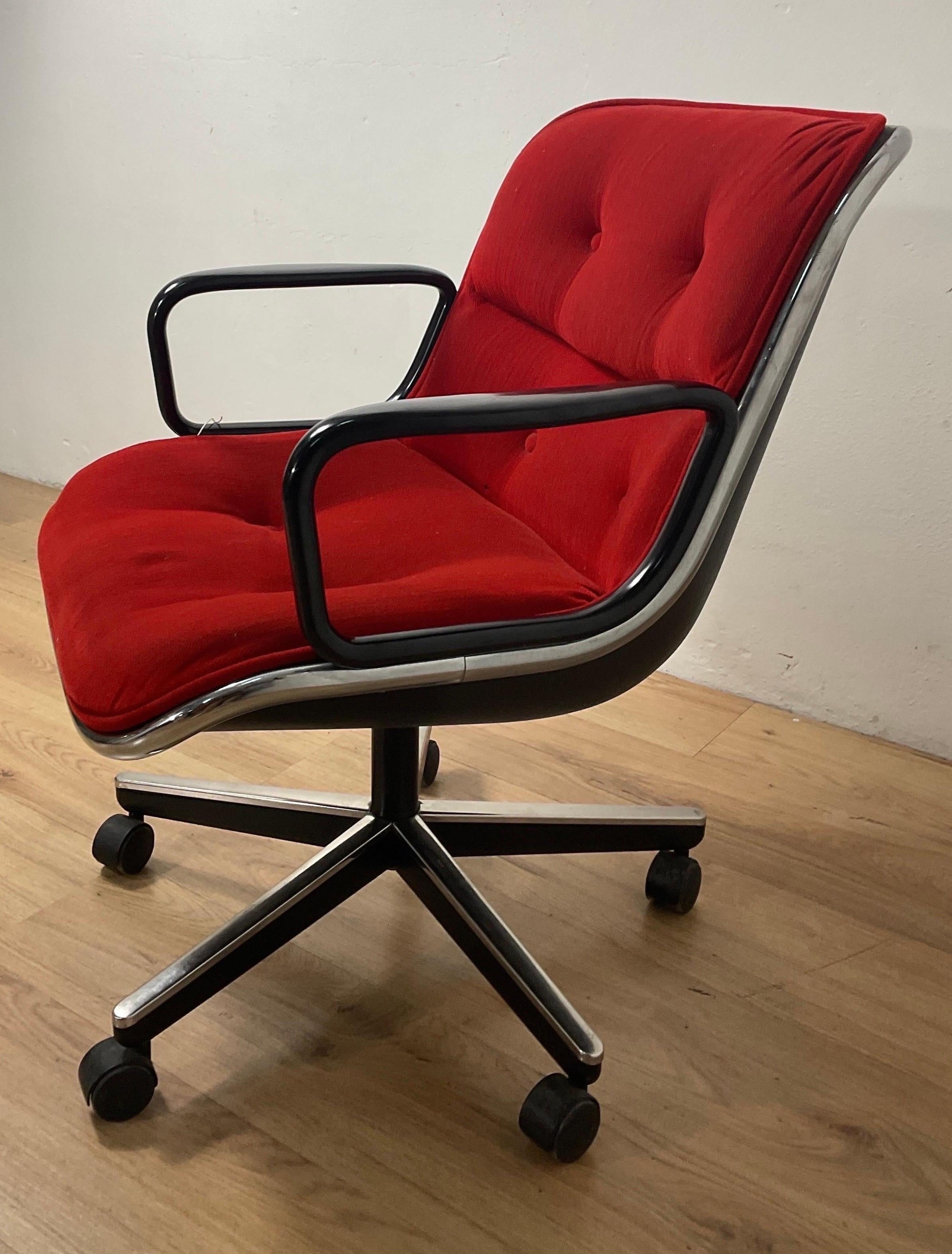 Metal Charles Pollock Executive Chair for Knoll, 1963 For Sale