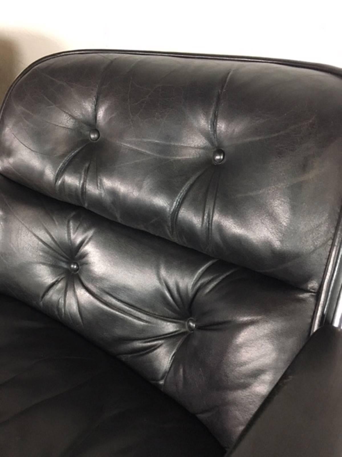 Charles Pollock Executive Leather Chairs For Sale 5