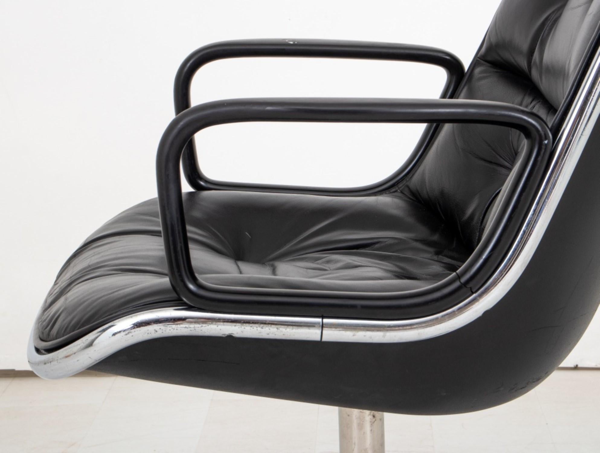 Metal Charles Pollock Executive Office Chair for Knoll For Sale