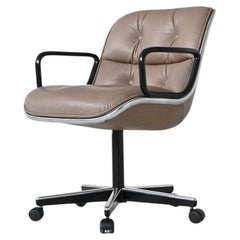Charles Pollock executive office chair in taupe Knoll USA 1963