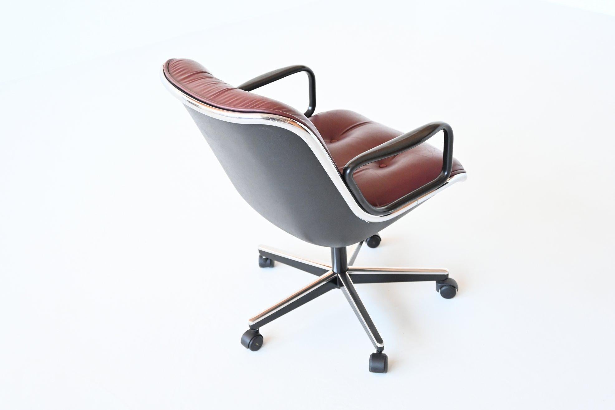 Charles Pollock Executive Office Chair Knoll International, USA, 1963 In Good Condition In Etten-Leur, NL