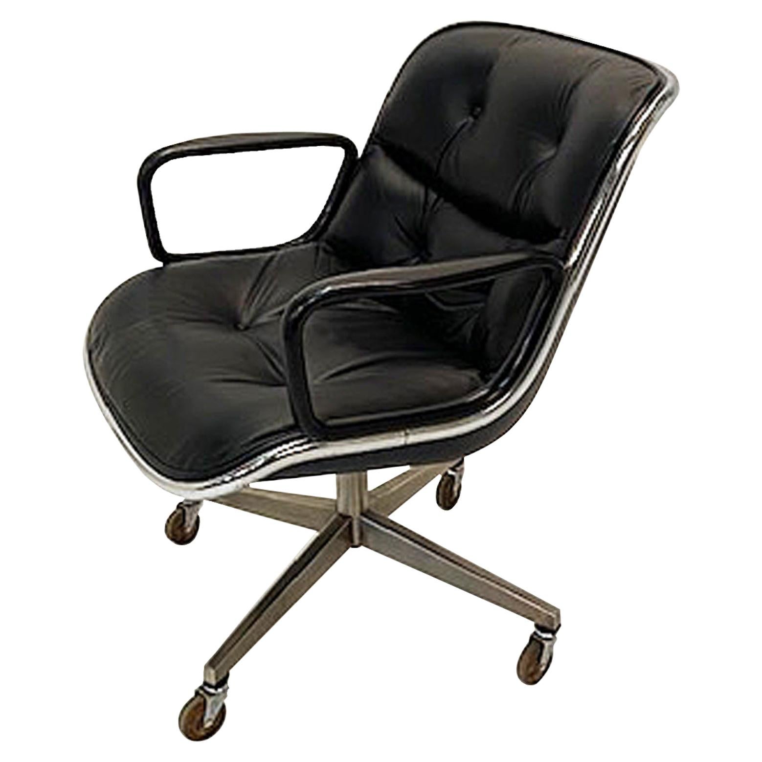 Charles Pollock Famous Office Chair for Knoll 4 Star Base at 1stDibs