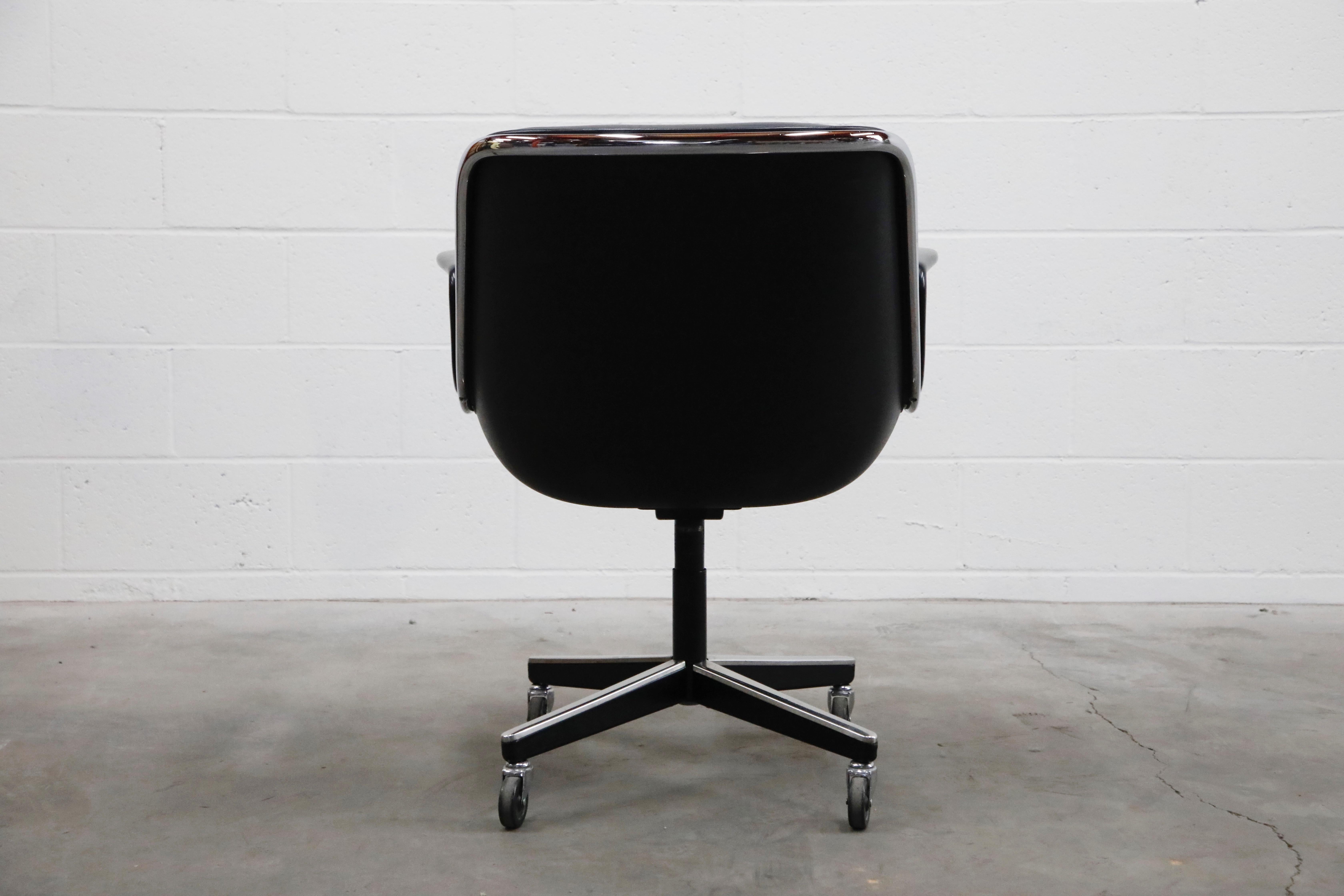 Late 20th Century Charles Pollock for Knoll International Executive Desk Chair, Signed 1985