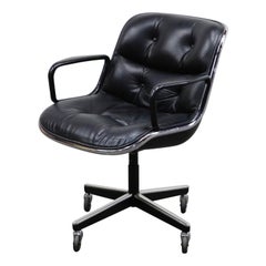 Charles Pollock for Knoll International Executive Desk Chair, Signed 1985