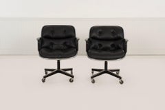 Charles Pollock per Knoll International Modello 1258 Sedie da scrivania girevoli e inclinabili, 1965