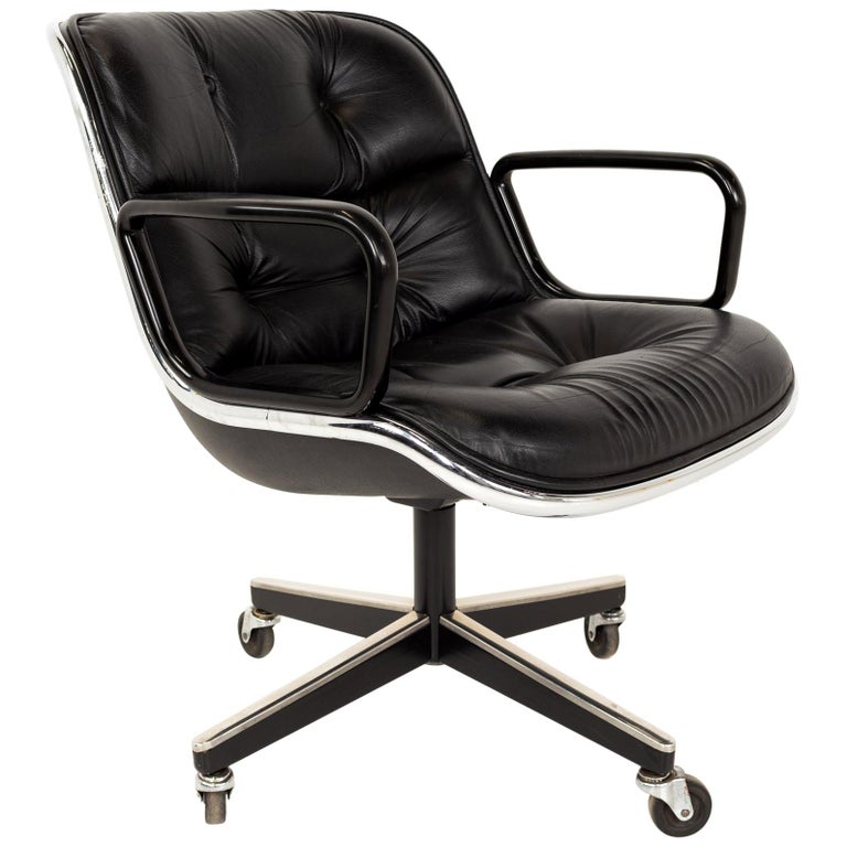 Charles Pollock for Knoll Mid Century Wheeled Office Desk Chair at 1stDibs knoll desk chair