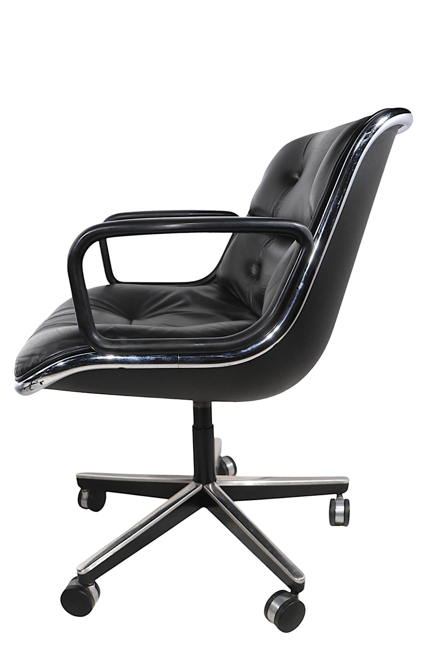 Charles Pollock for Knoll Swivel Tilt Desk Chairs c. 1980's  16 available For Sale 3