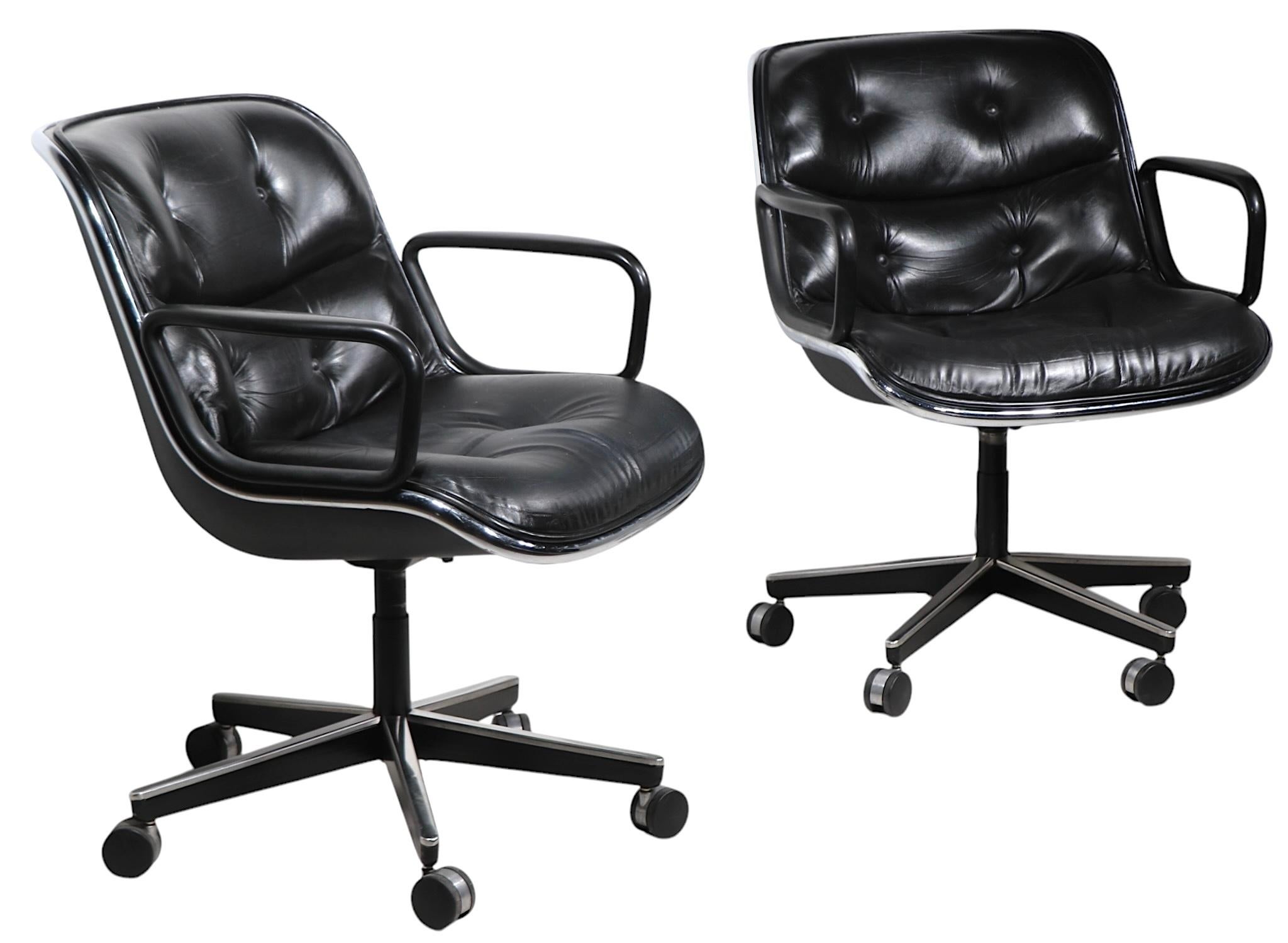 Charles Pollock for Knoll Swivel Tilt Desk Chairs c. 1980's  16 available For Sale 8