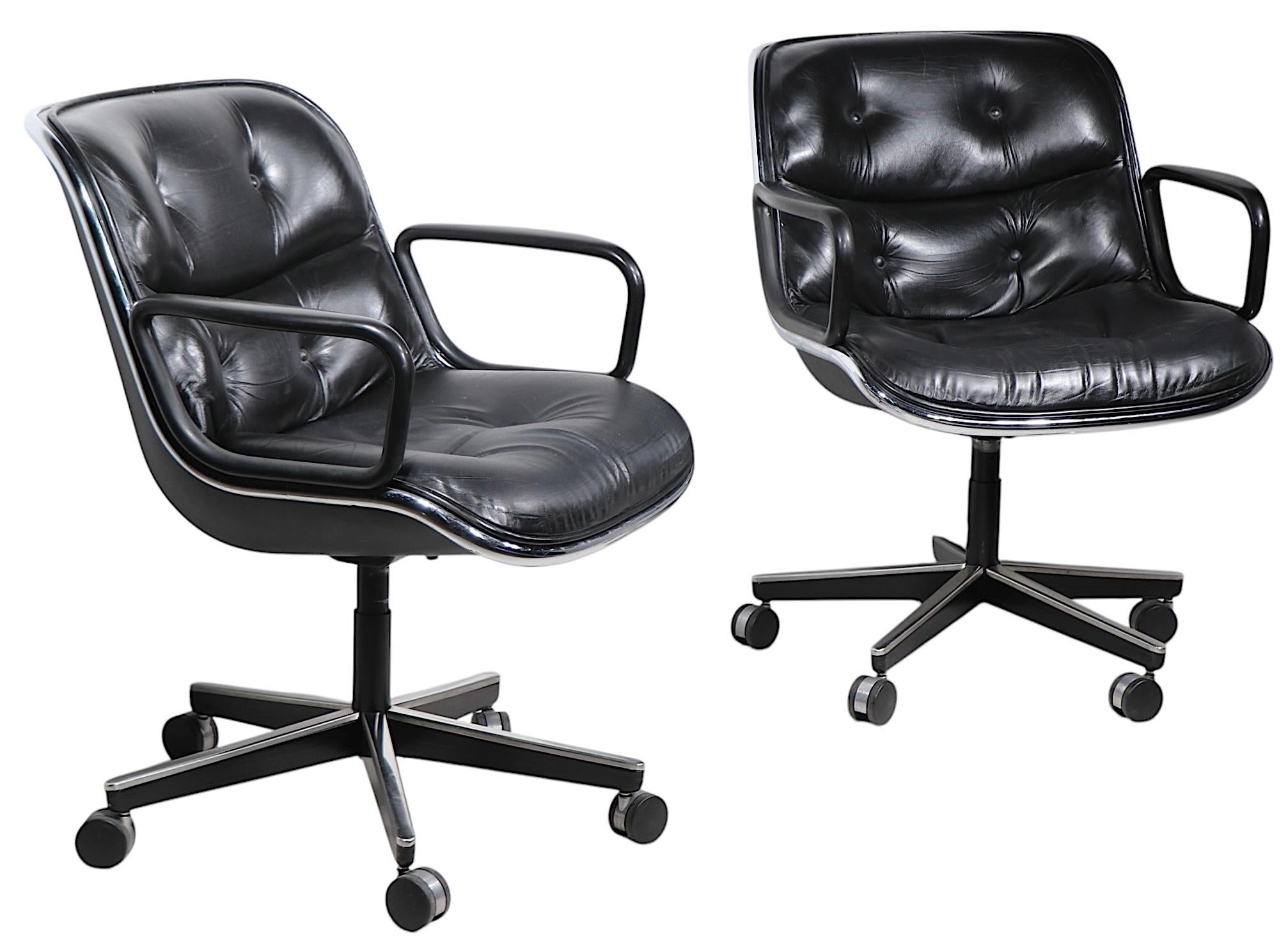 Charles Pollock for Knoll Swivel Tilt Desk Chairs c. 1980's  16 available For Sale 9