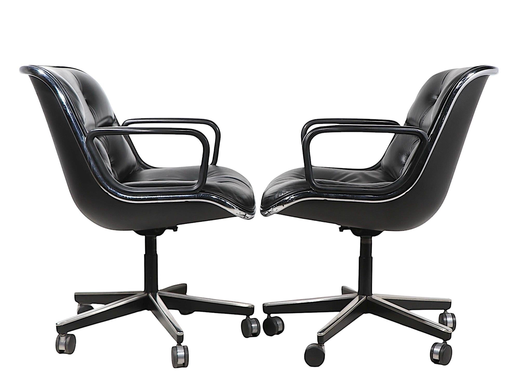 Charles Pollock for Knoll Swivel Tilt Desk Chairs c. 1980's  16 available For Sale 11