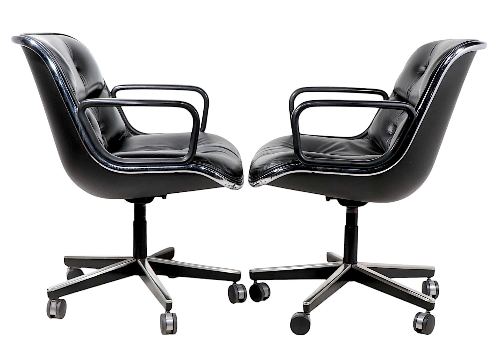 Charles Pollock for Knoll Swivel Tilt Desk Chairs c. 1980's  16 available For Sale 2