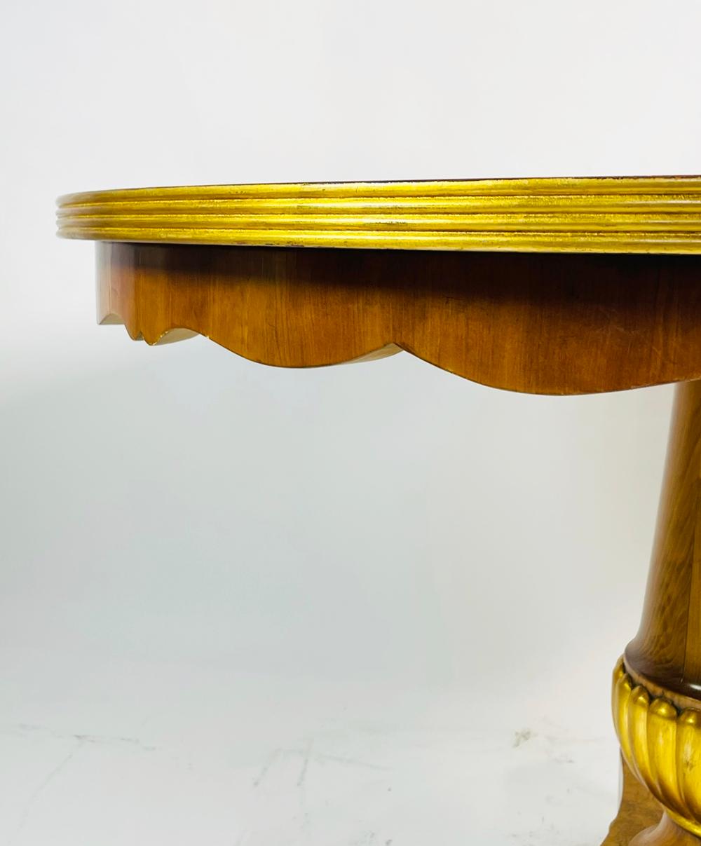 Table de salle à manger en bois doré Charles Pollock pour William Switzer en vente 4