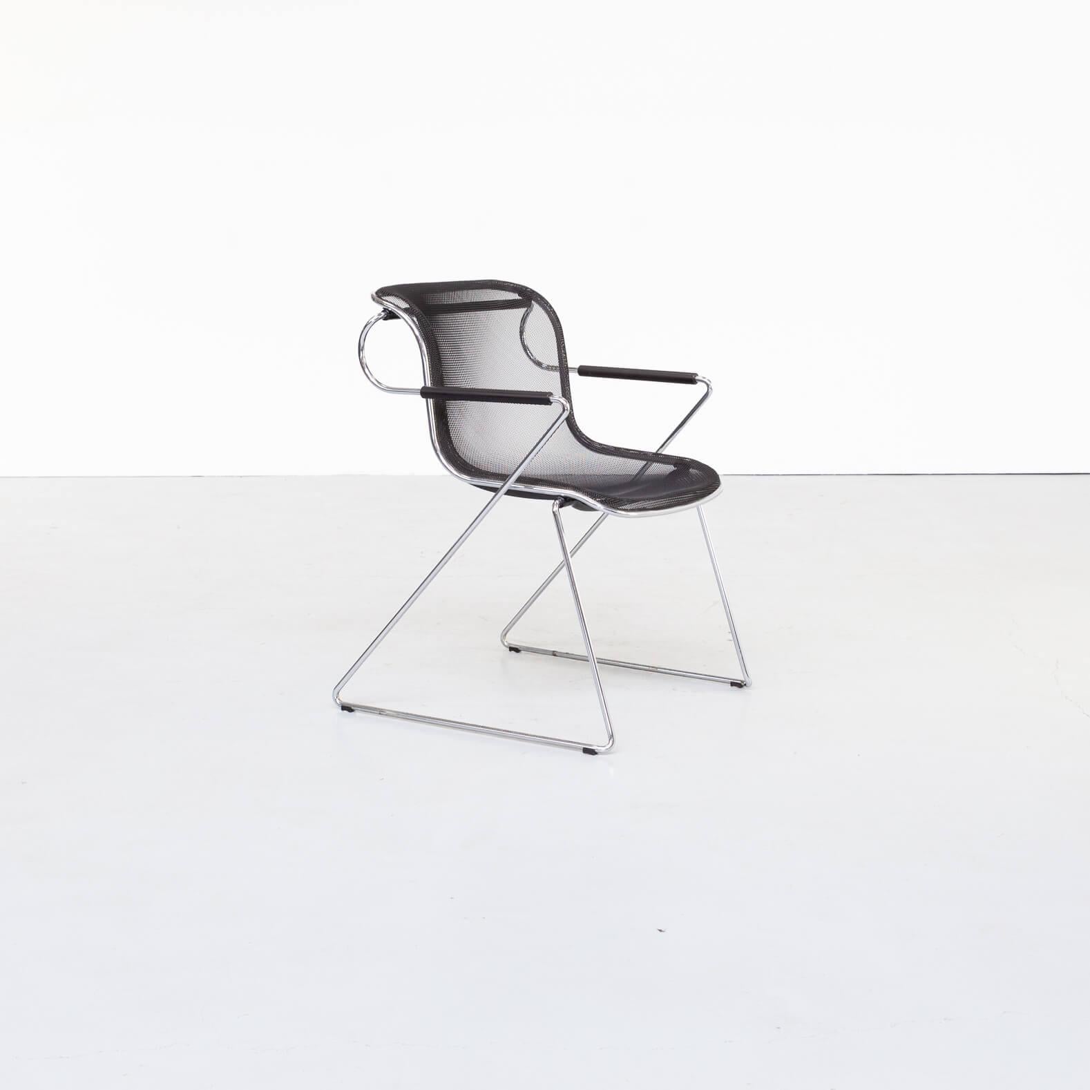 20th Century Charles Pollock ‘Penelope’ Chairs for Castelli Set/4 For Sale