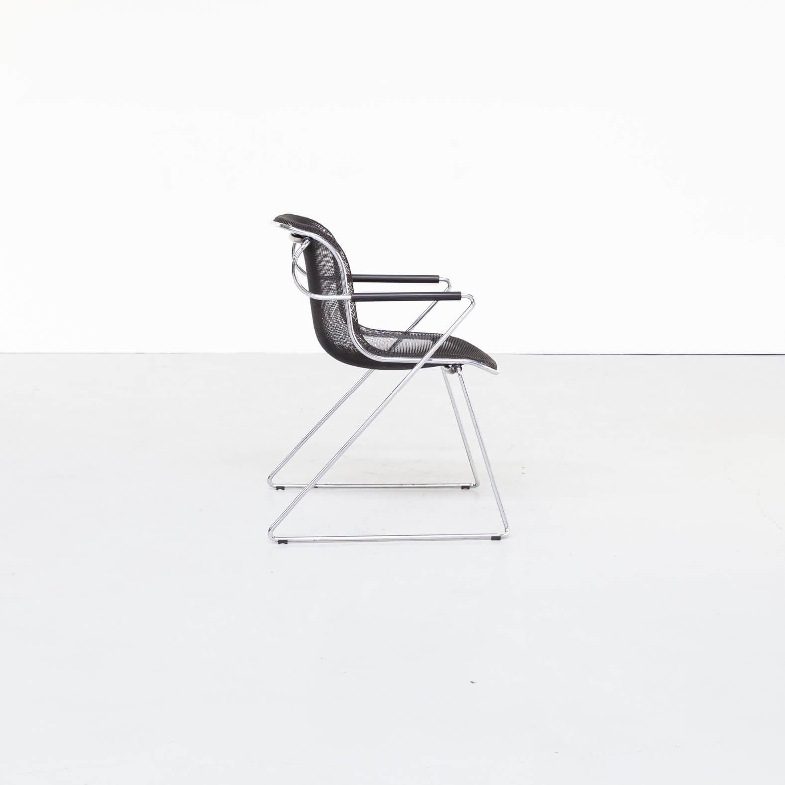 Metal Charles Pollock ‘Penelope’ Chairs for Castelli Set/4 For Sale