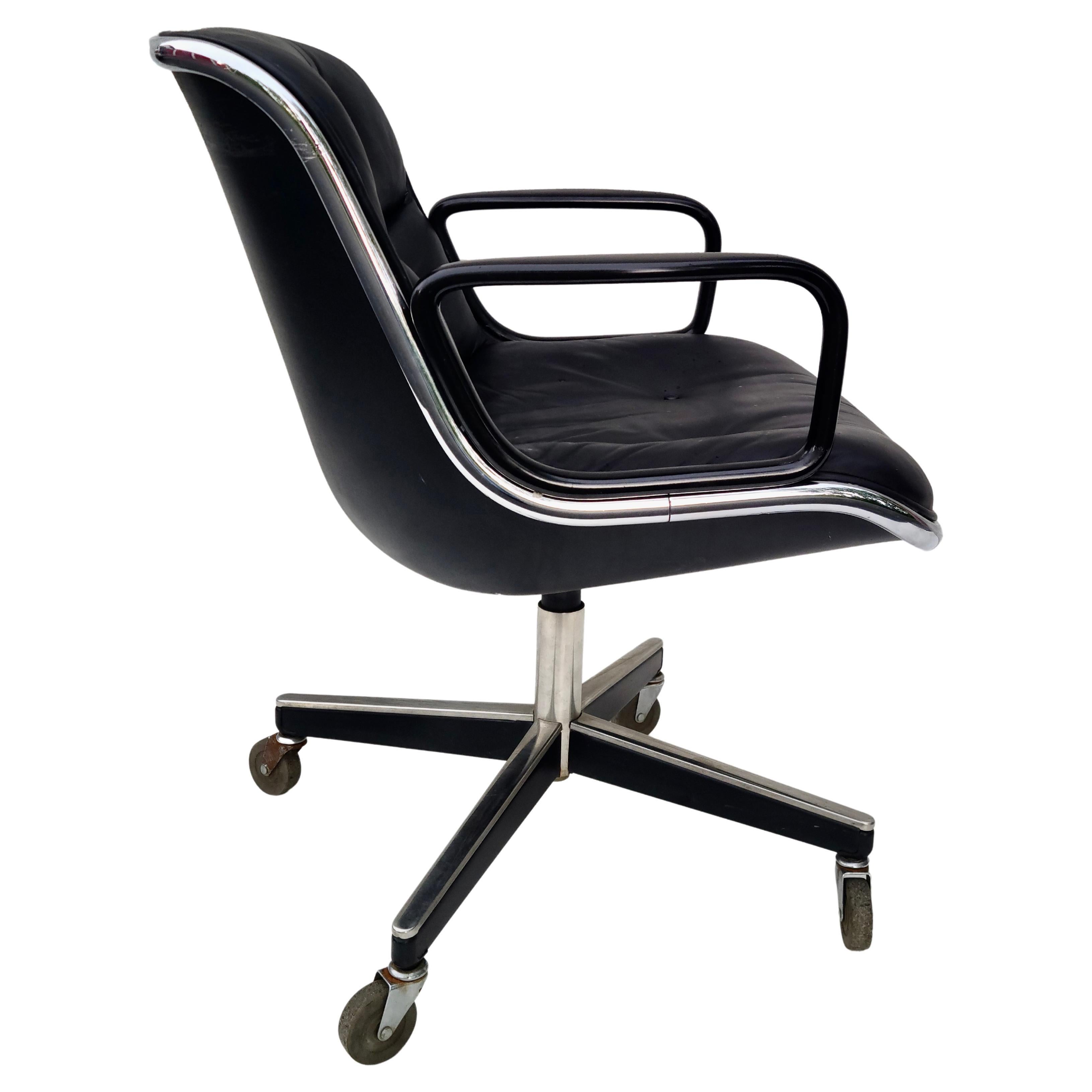 Late 20th Century Charles Pollock Rolling Task Chair by Knoll