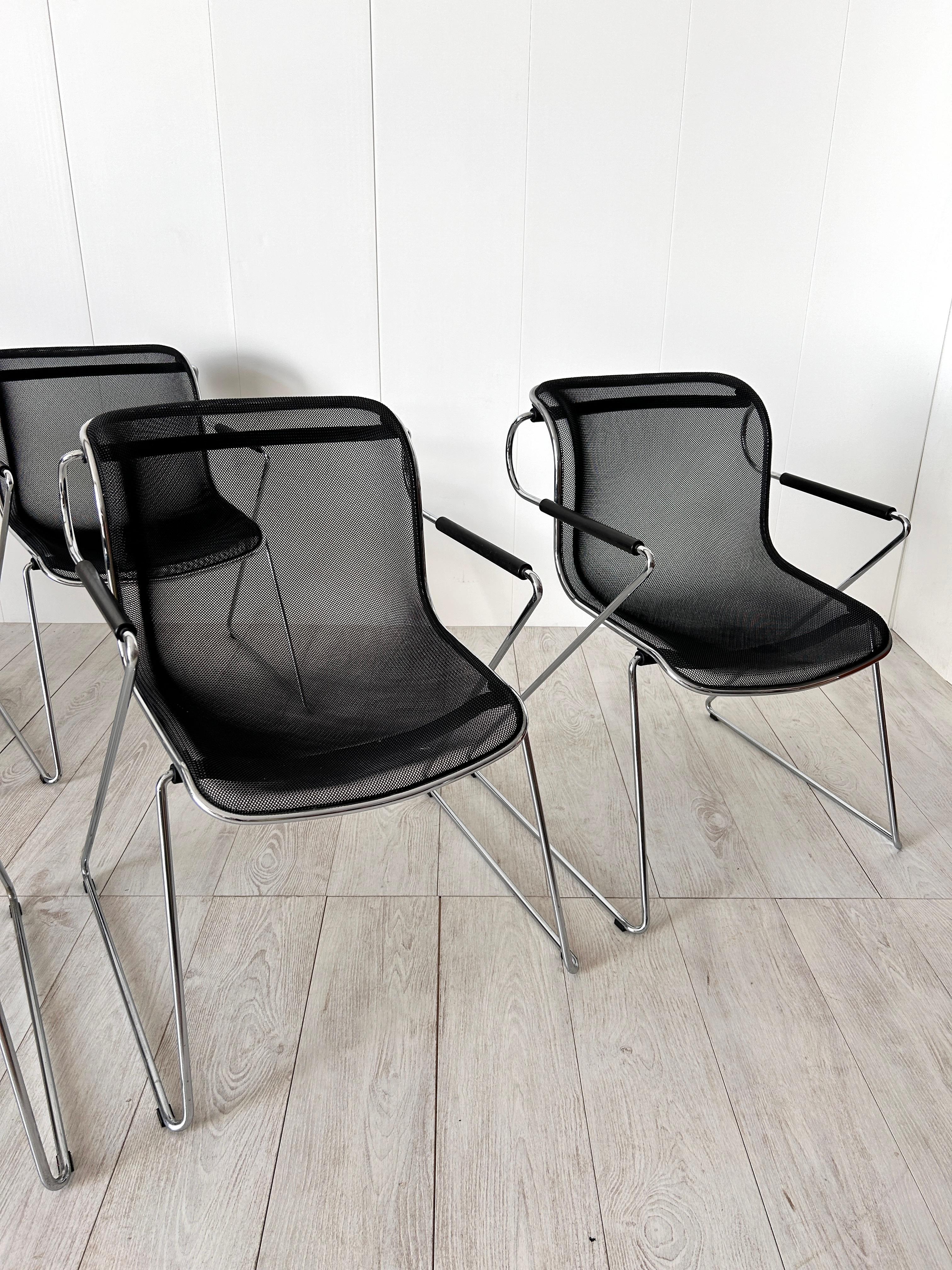 Charles Pollock , Sei sedie mod. Penelope, Anonima Castelli, 1982 4