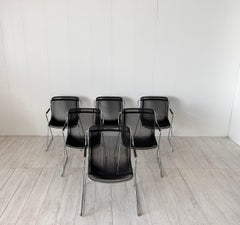 Charles Pollock , Six chaises mod. Pénélope, Anonima Castelli, 1982