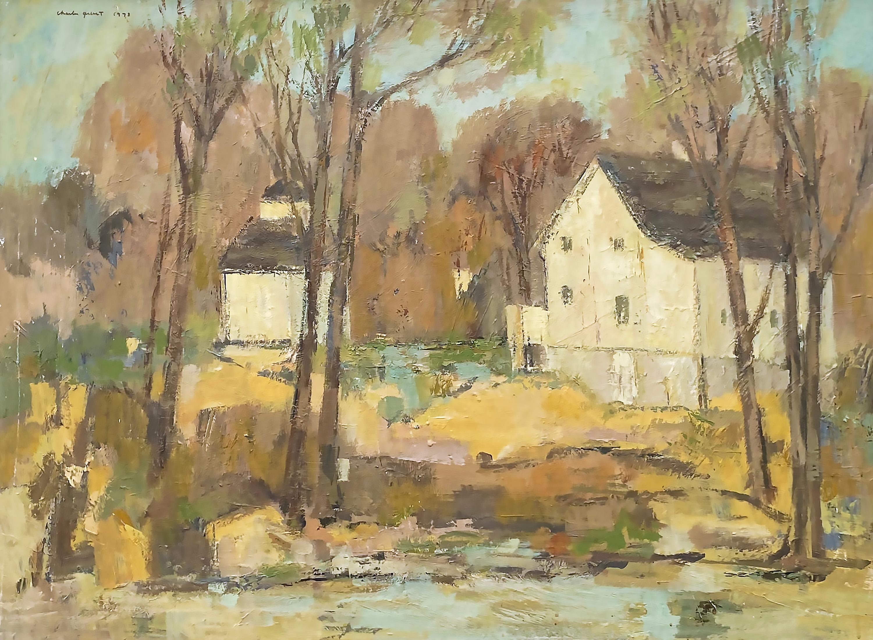 Charles Quest Landscape Painting - Millhouse, Autumn