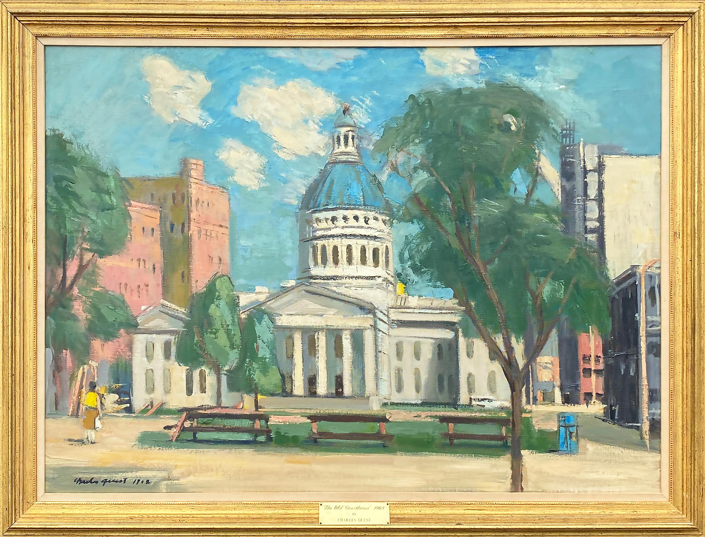 The Old Courthouse - Painting by Charles Quest