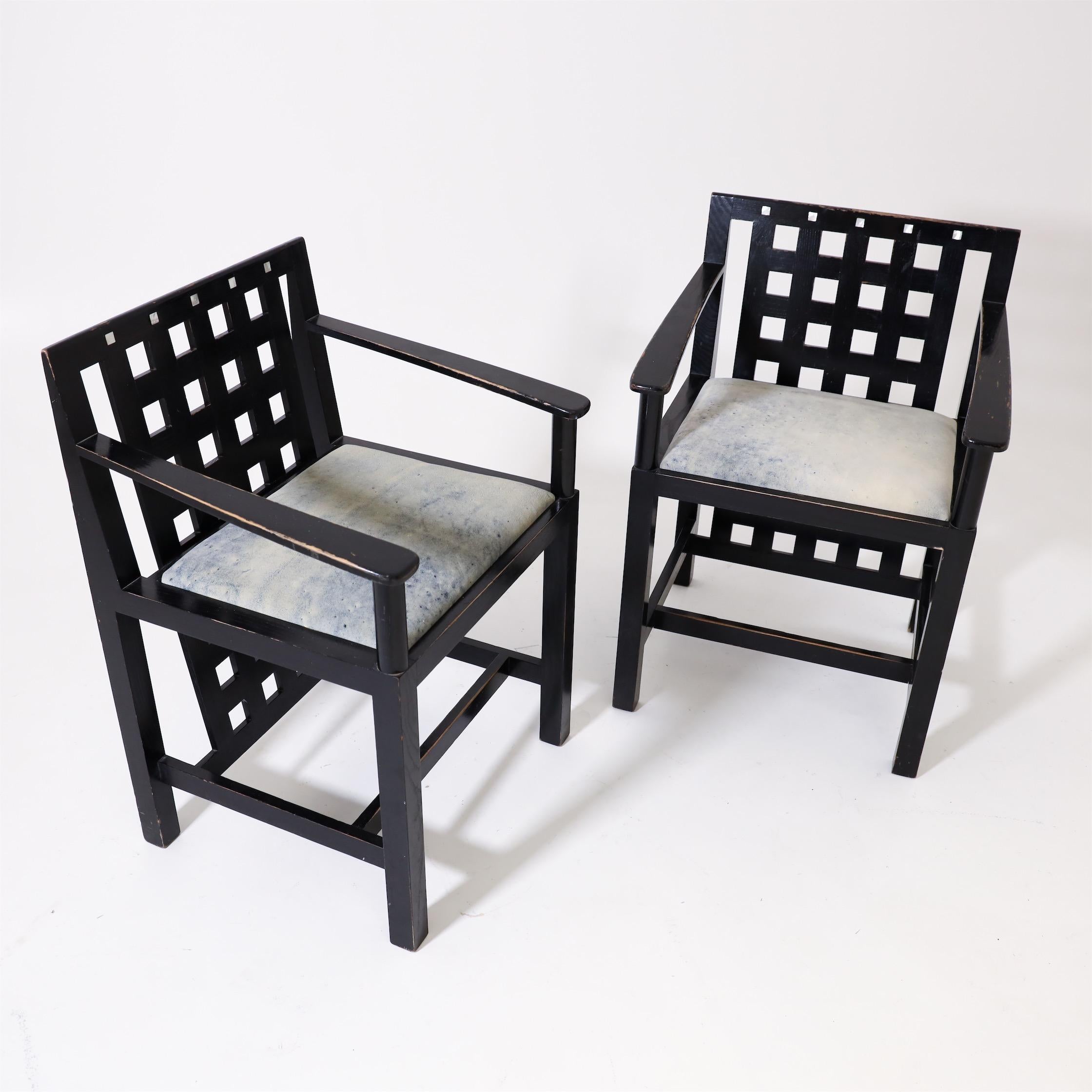 Charles R. Mackintosh, D.S.4 Armchairs for Cassina, after 1975 2