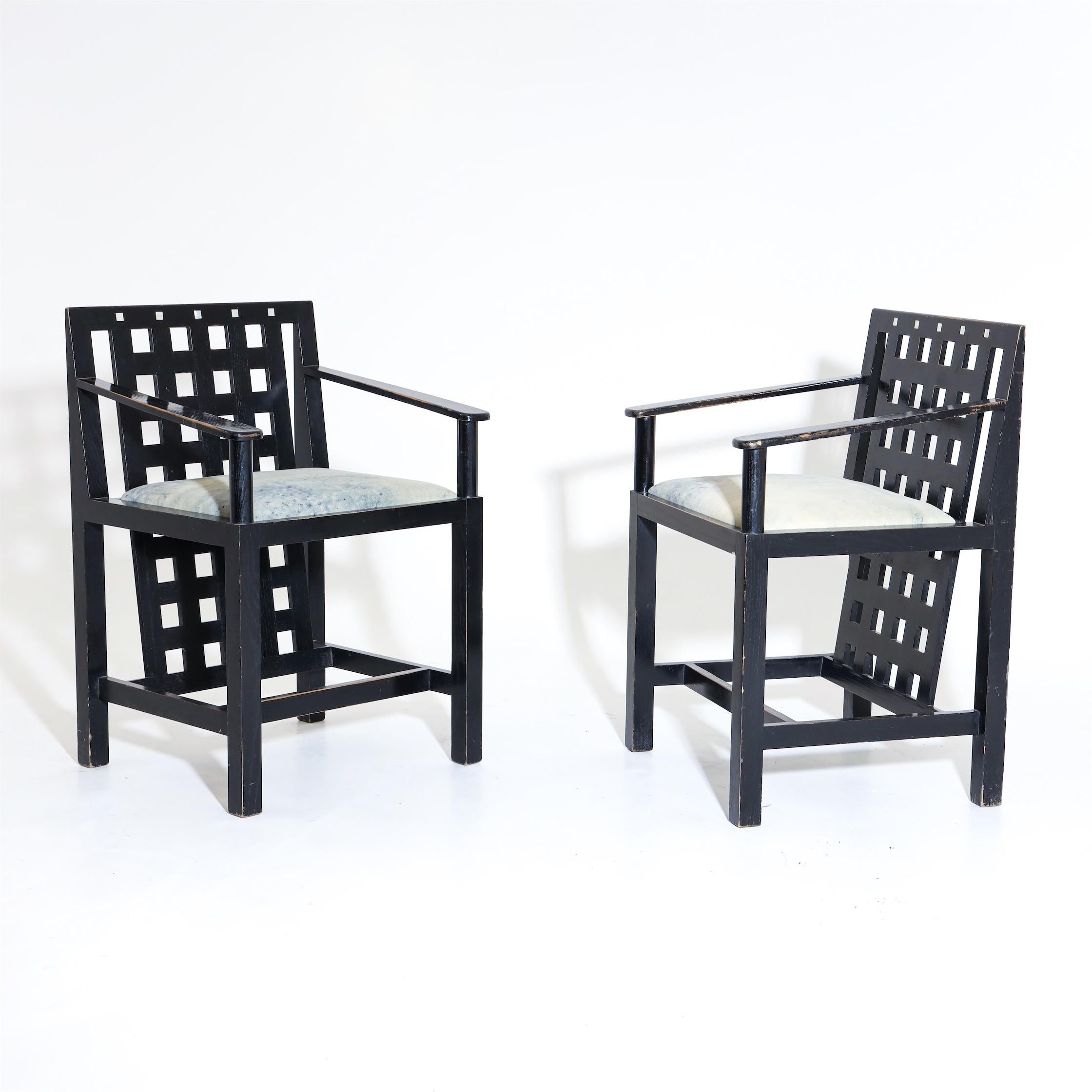Italian Charles R. Mackintosh, D.S.4 Armchairs for Cassina, after 1975