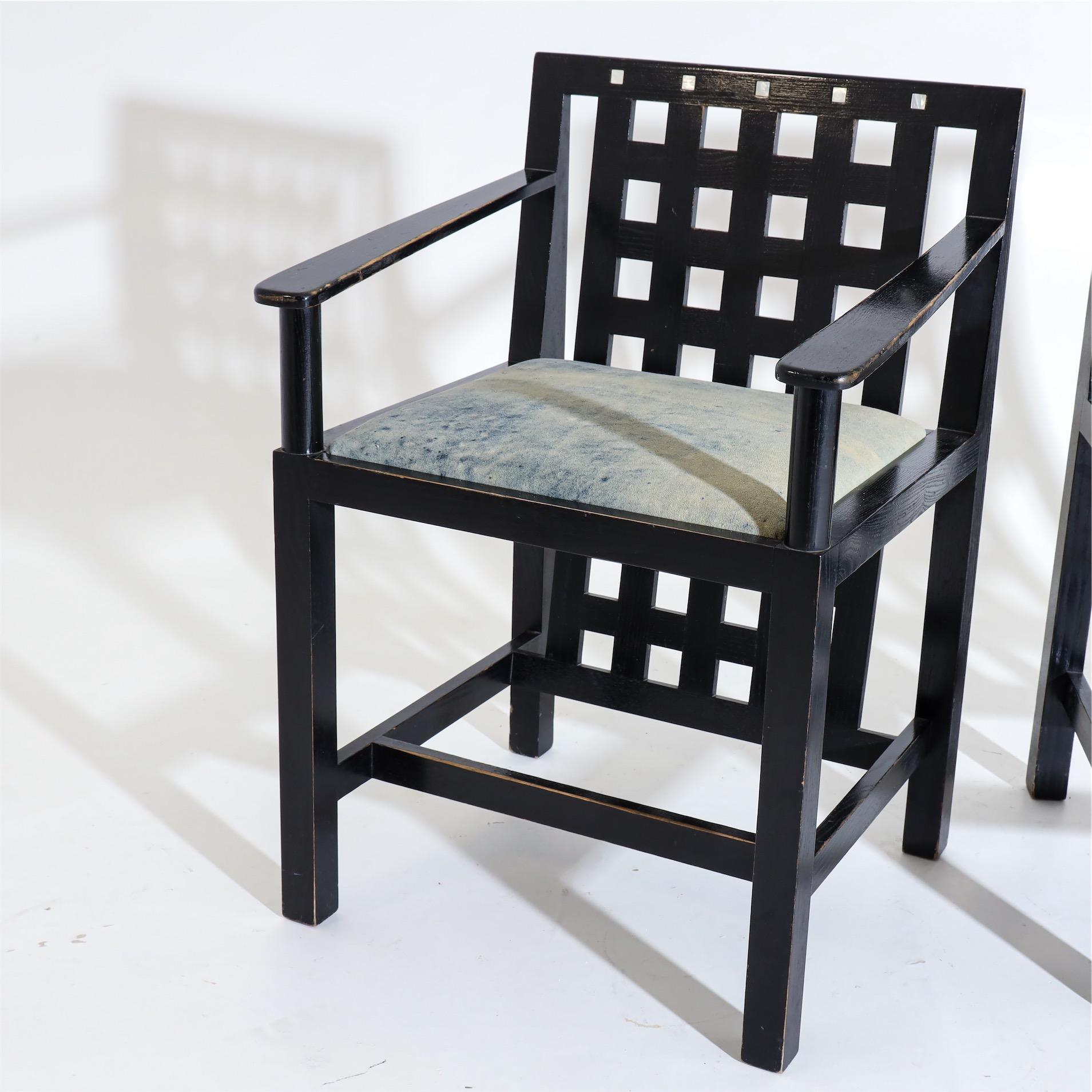 Charles R. Mackintosh, D.S.4 Armchairs for Cassina, after 1975 In Good Condition In Greding, DE