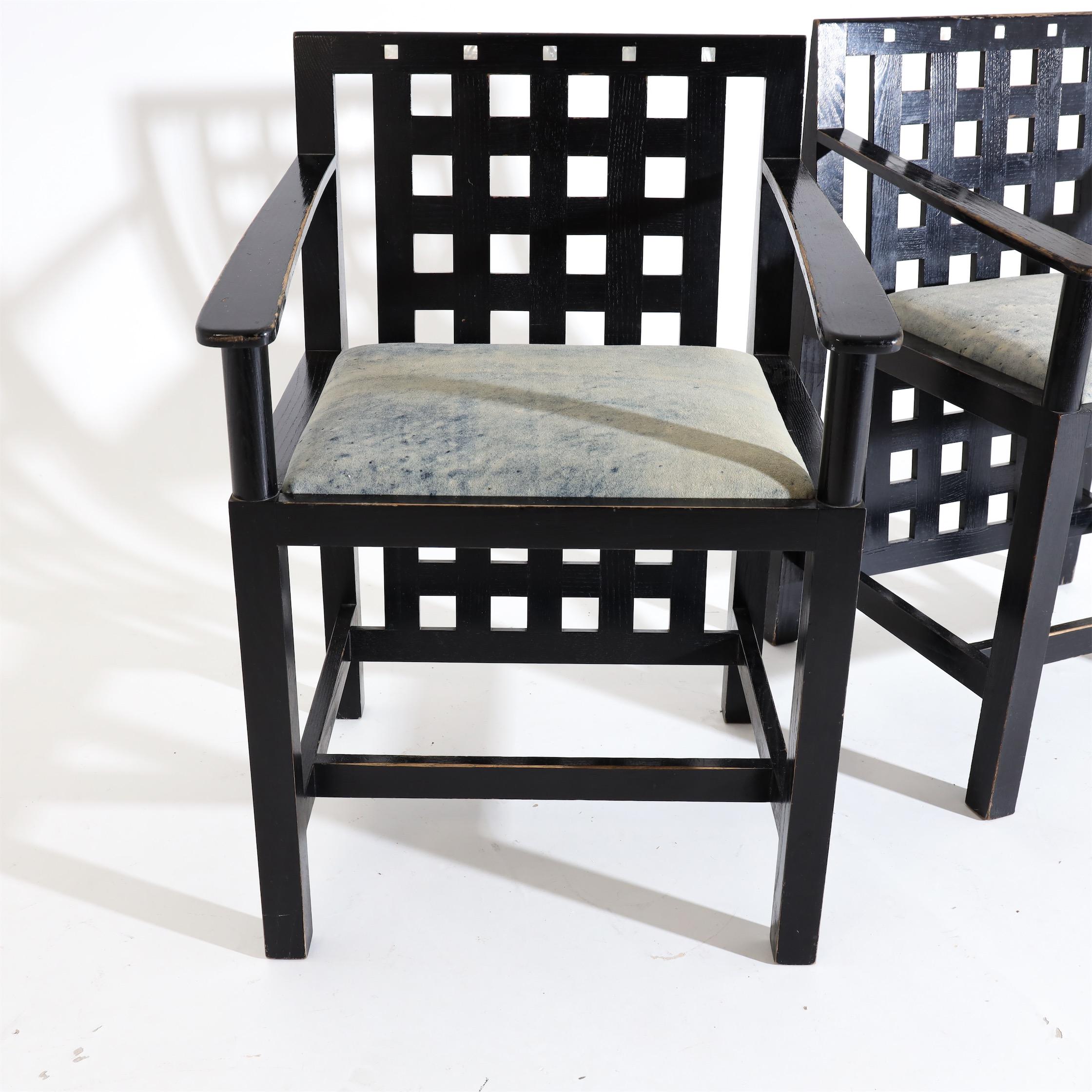20th Century Charles R. Mackintosh, D.S.4 Armchairs for Cassina, after 1975