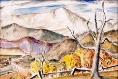 1941 Paesaggio autunnale di Pikes Peak di Charles Bunnell, impressionista americano