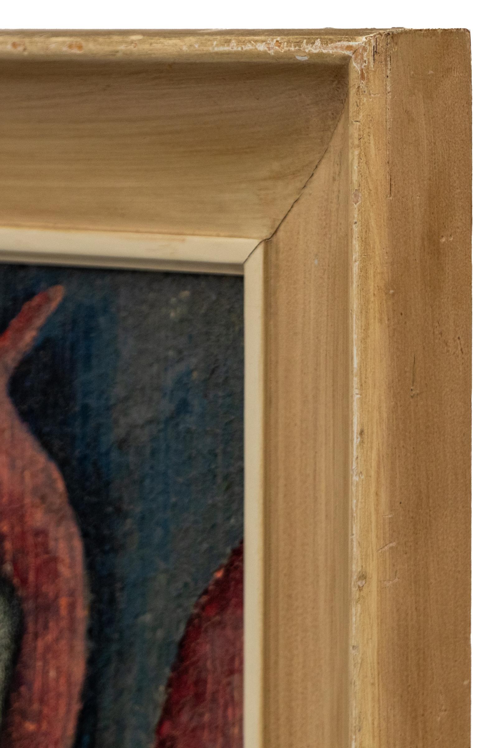 Charles Ragland Bunnell 1940 Surrealistisches Ölgemälde eines Mannes mit Augenkugel im Angebot 8