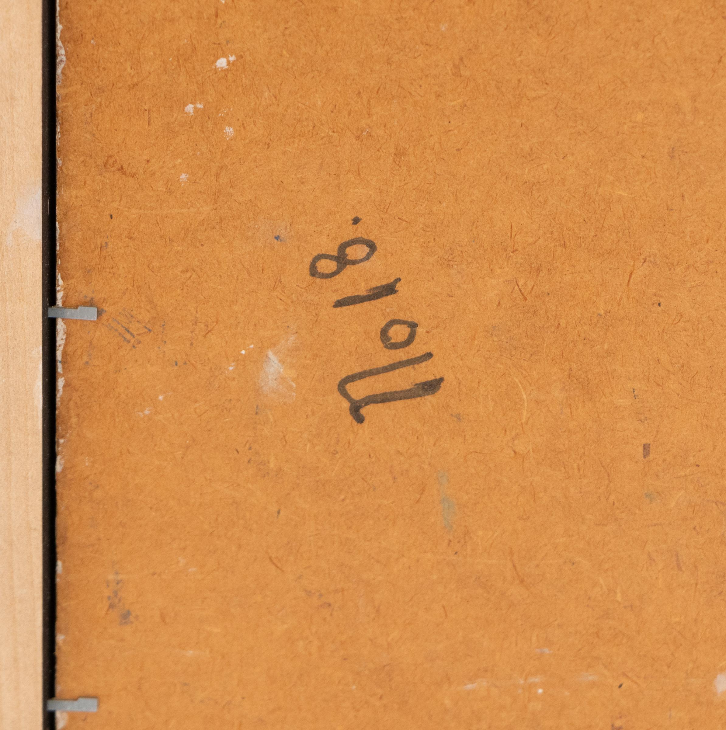 Il sorgere della luna su Colorado Springs: Pittura ad olio astratta degli anni '50 Greene & Greene & Greene in vendita 7