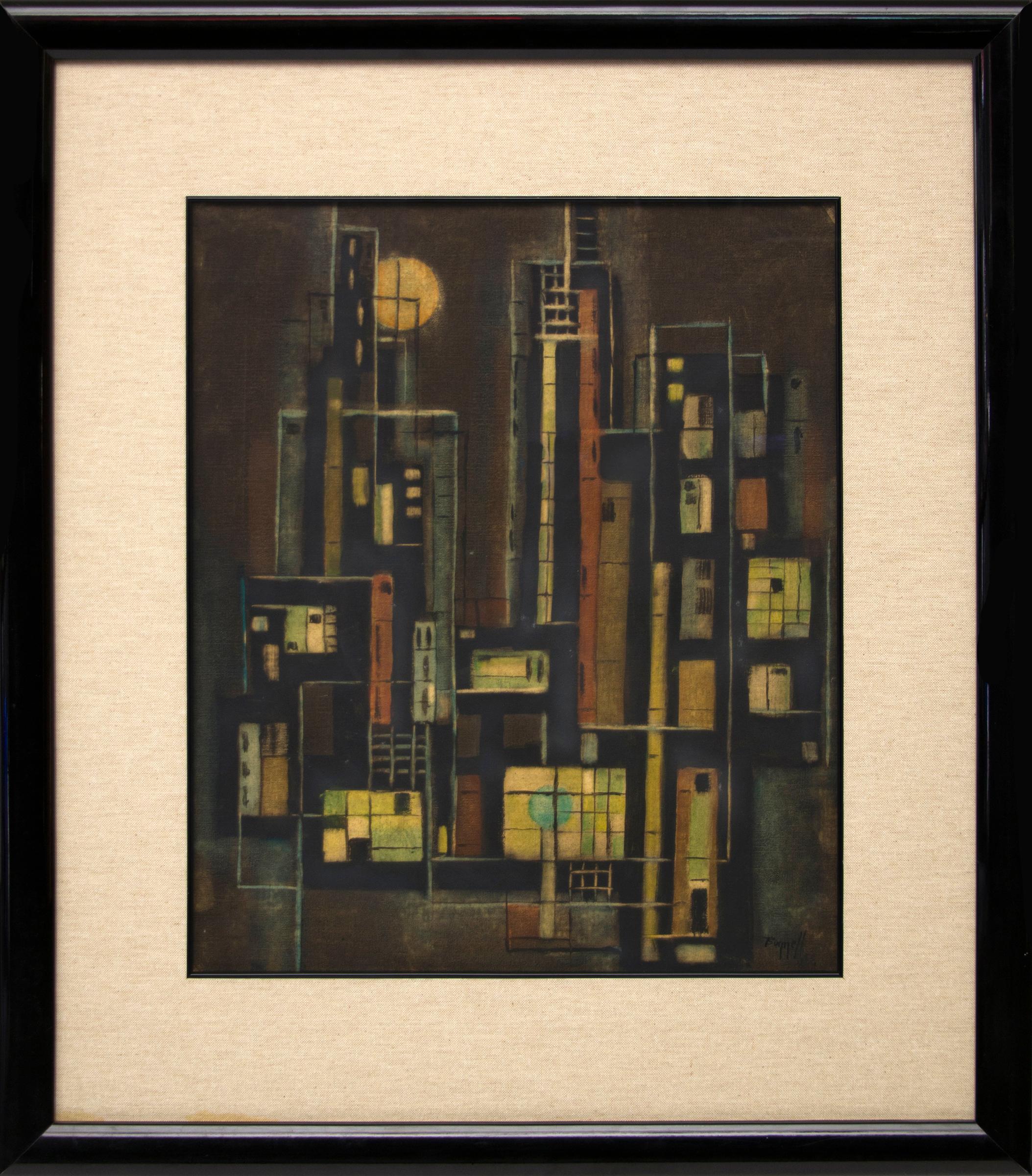 Untitled (New York City Abstract) - Painting by Charles Ragland Bunnell