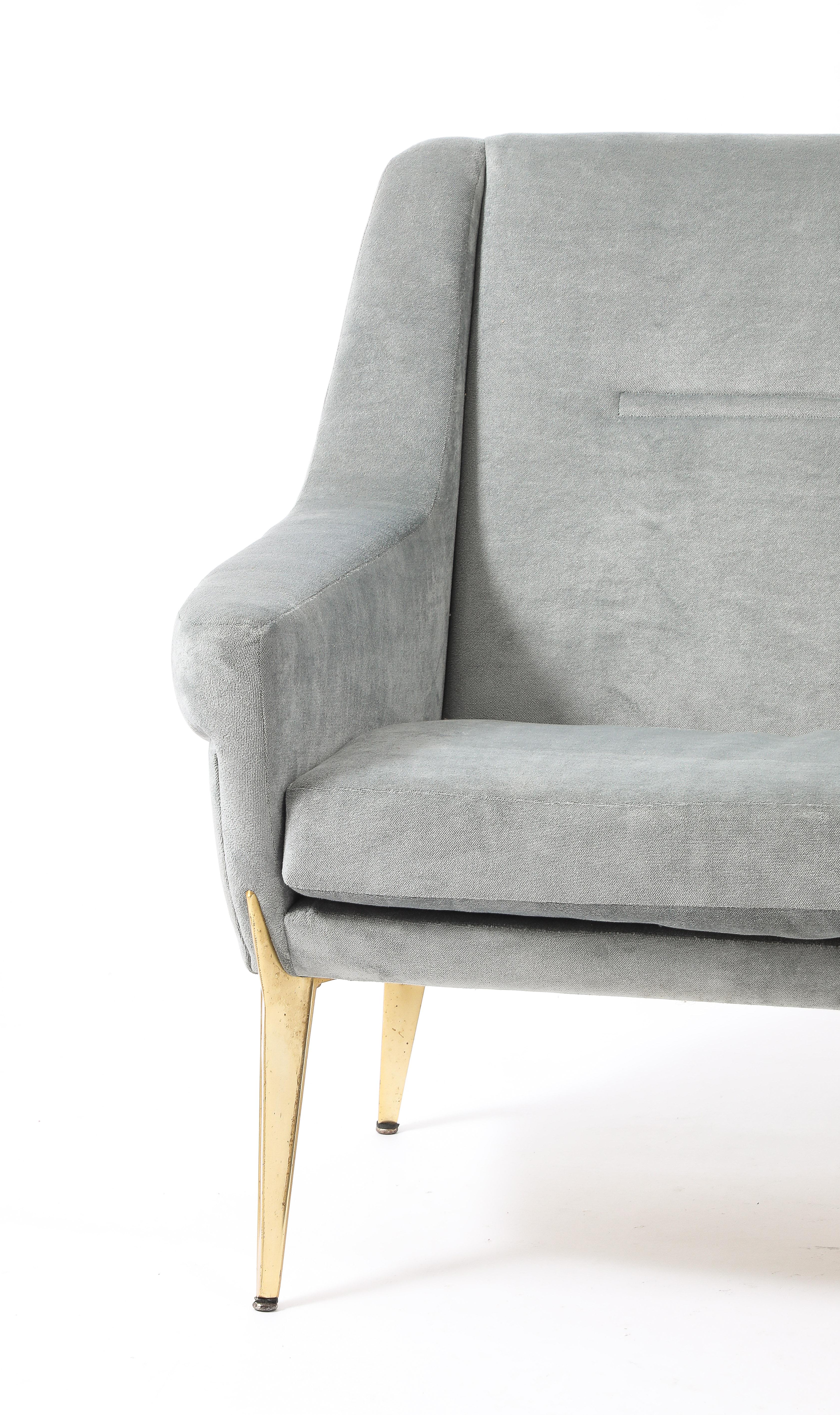 Loveseat Charles Ramos, Francia Años 50 Moderno de mediados de siglo en venta