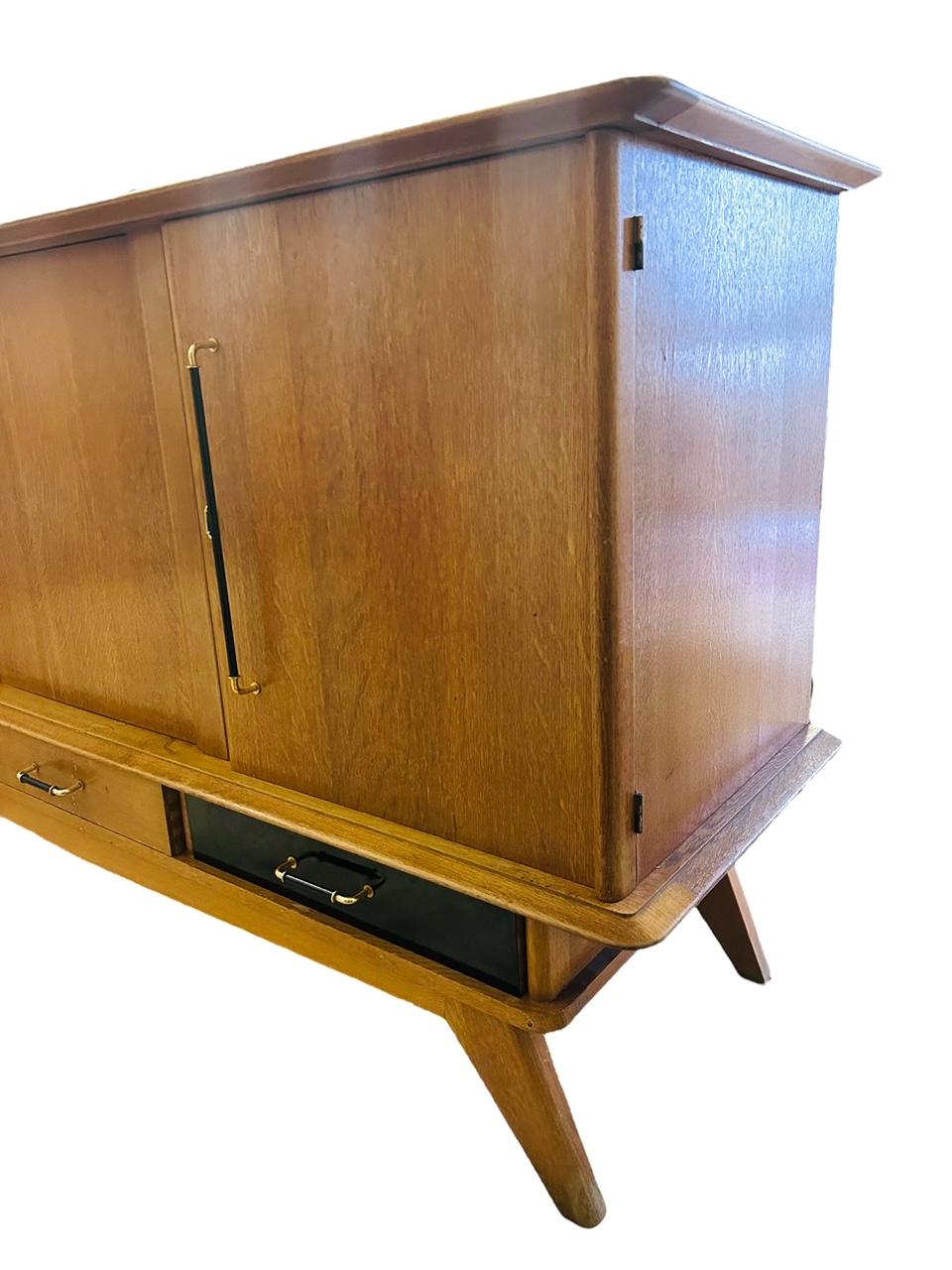 20th Century Charles Ramos oak sideboard from the 1950's For Sale