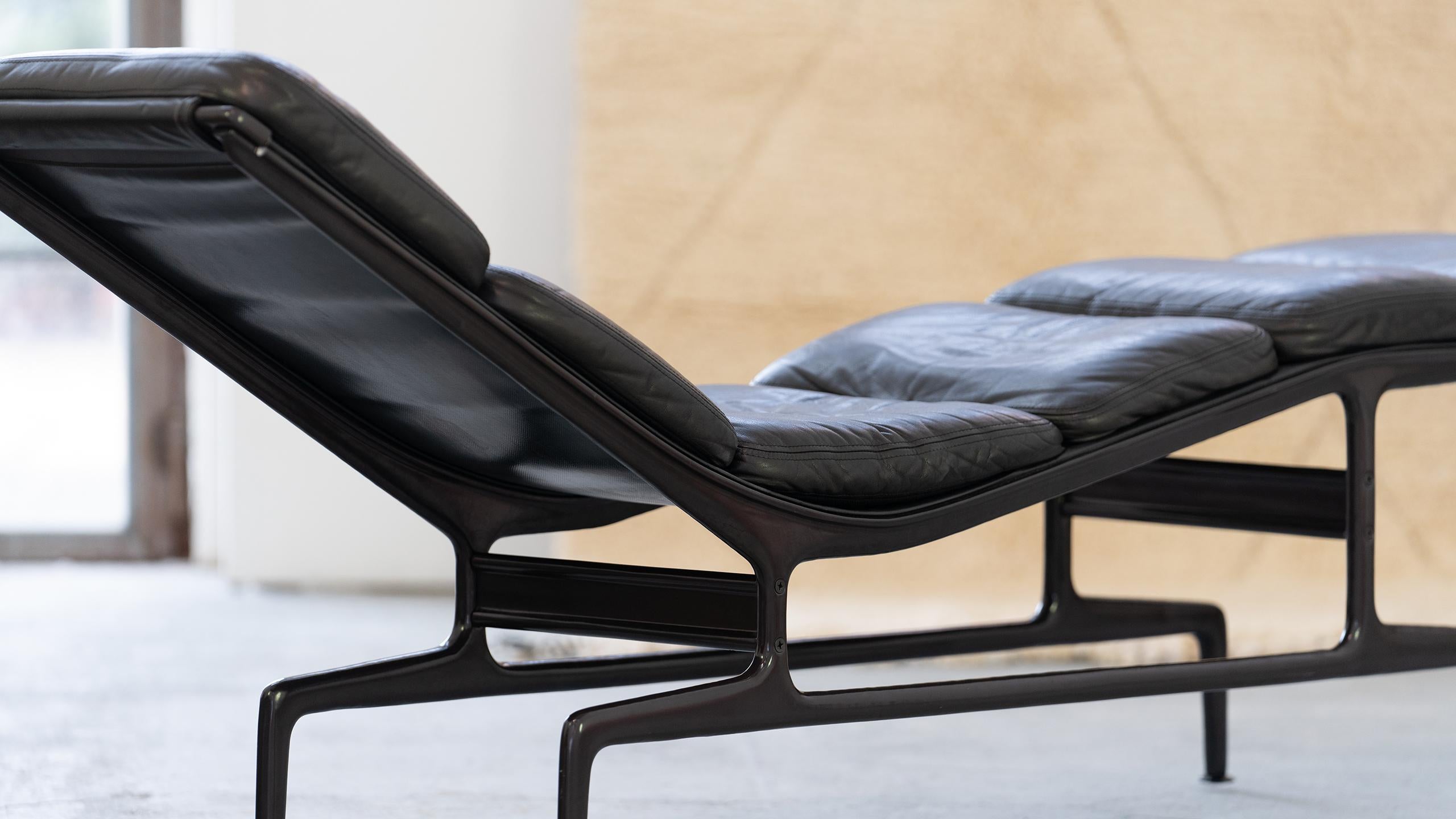 Charles & Ray Eames, 1968, Soft Pad Chaise ES 106 by Herman Miller Lounge Chair 3