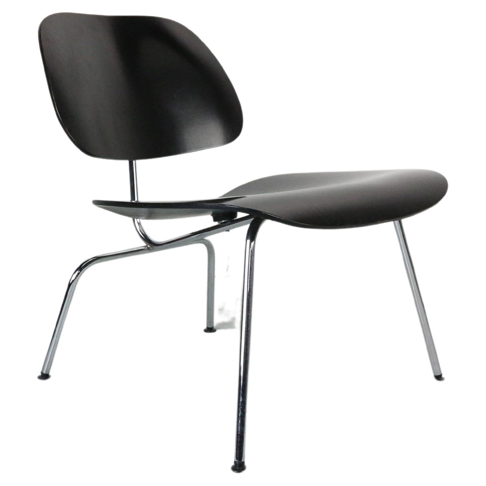 Charles & Ray Eames Black Original Plywood Group LCM Chair for Vitra, 1999 For Sale