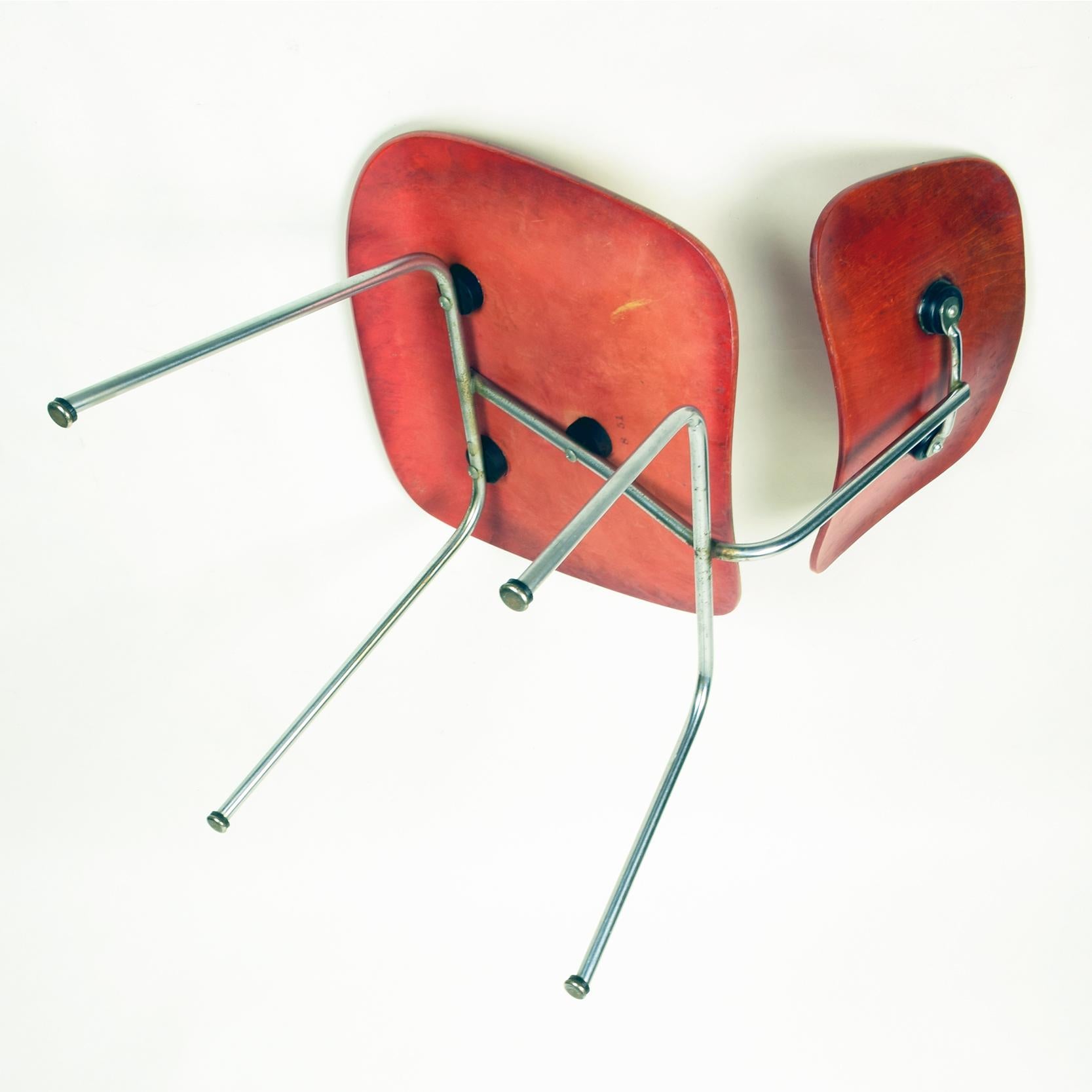 Charles & Ray Eames, 'DCM' Chair for Herman Miller, Stunning Early Version 3
