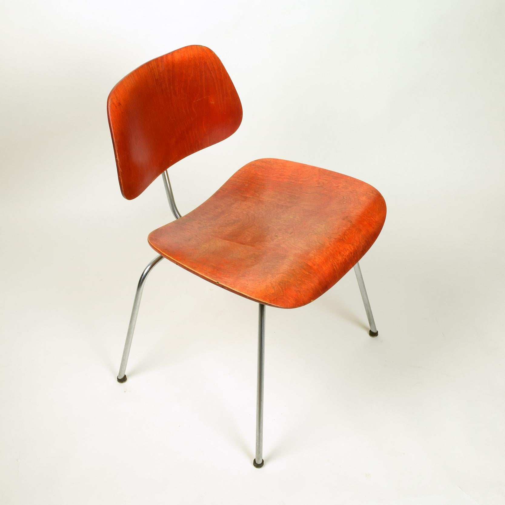 Charles & Ray Eames, 'DCM' Chair for Herman Miller, Stunning Early Version 5