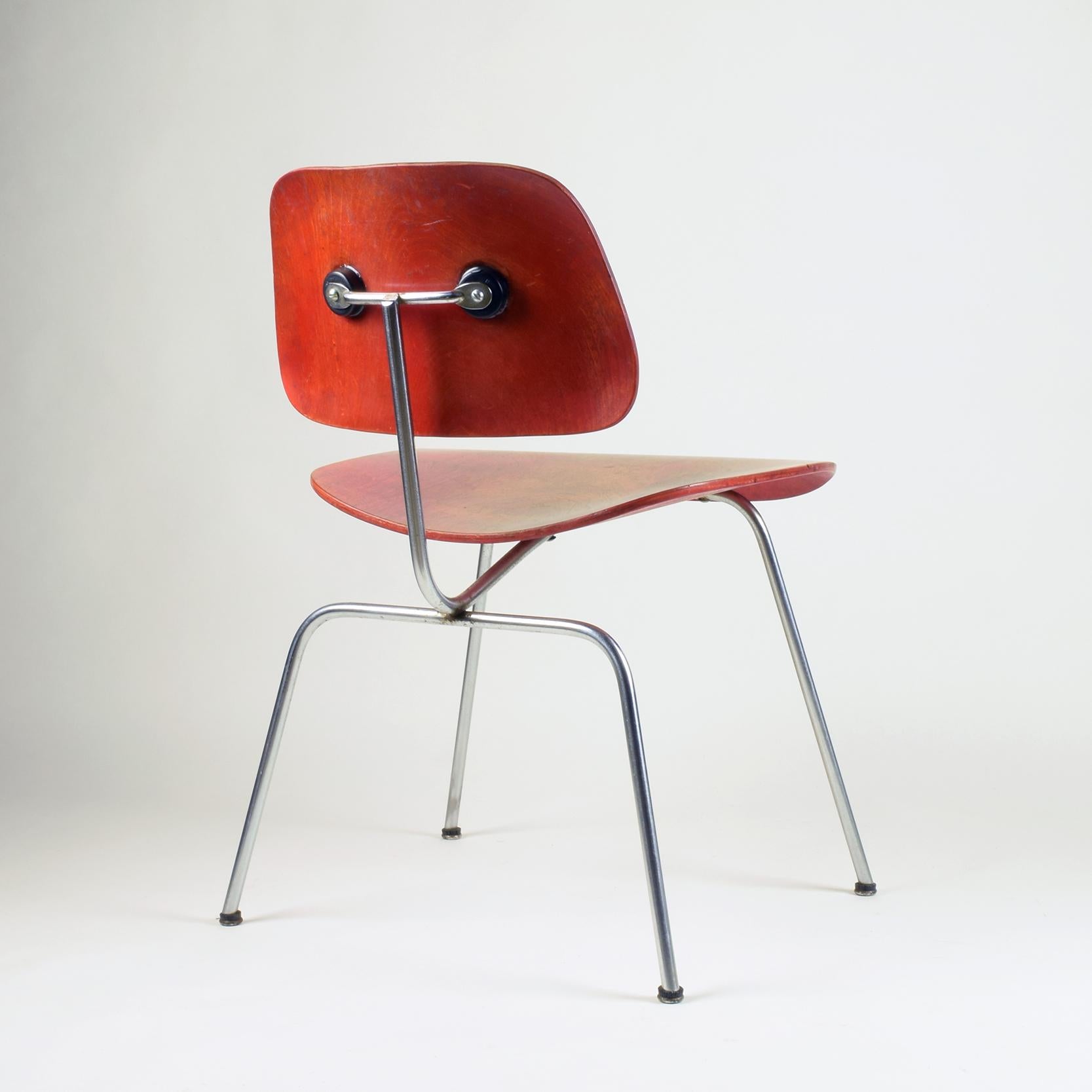 American Charles & Ray Eames, 'DCM' Chair for Herman Miller, Stunning Early Version