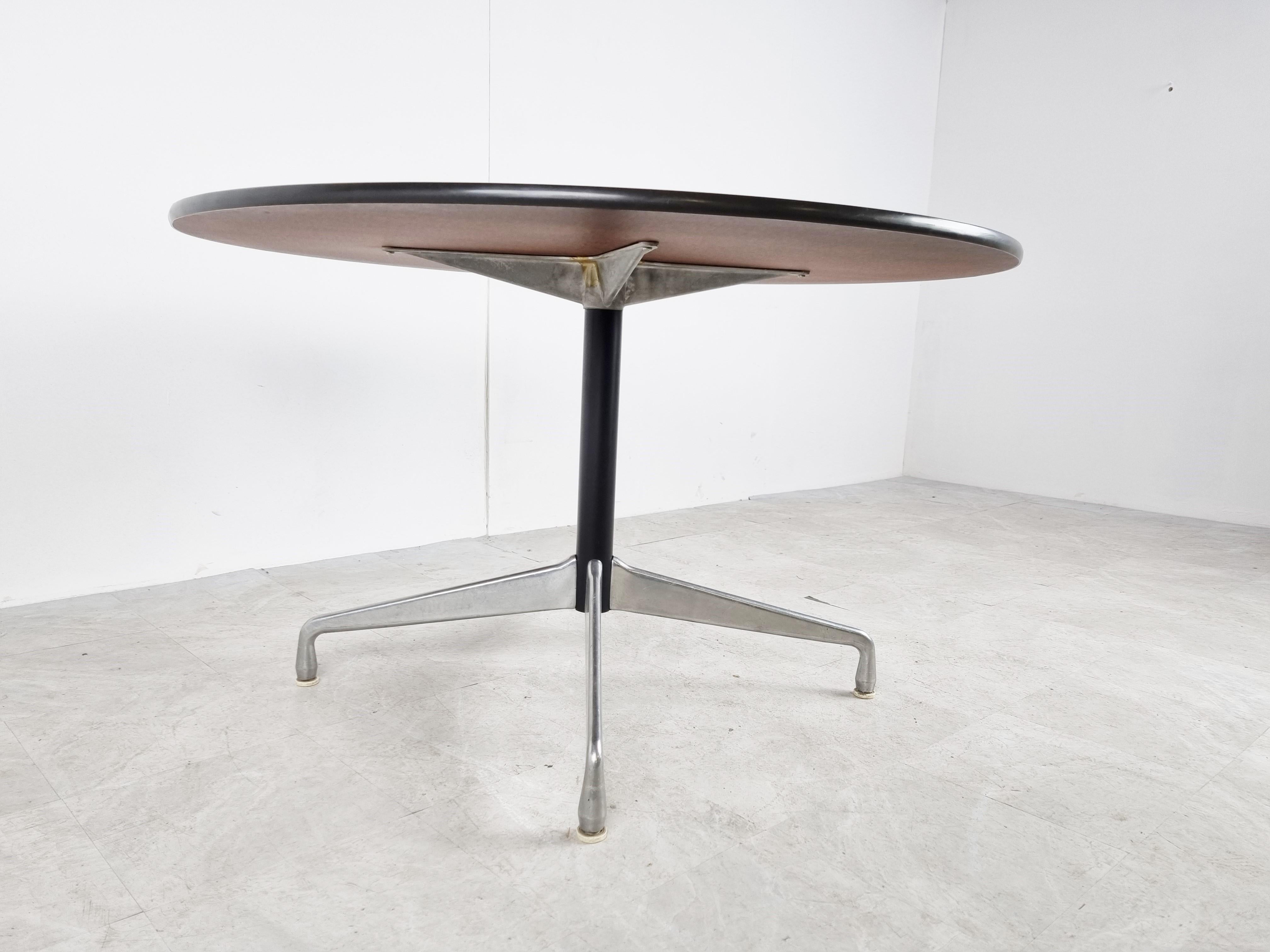 Chrome Charles & Ray Eames Dining Table for Herman Miller, 1970s