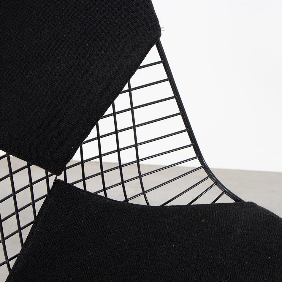 Steel Charles & Ray Eames DKX-2 Side Chair with Black Bikini Pad for Vitra