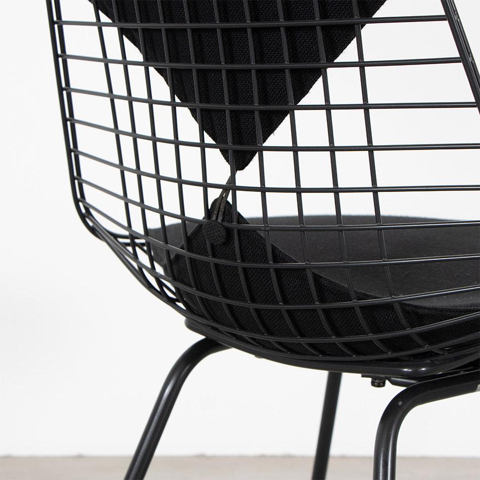 Charles & Ray Eames DKX-2 Side Chair with Black Bikini Pad for Vitra 1