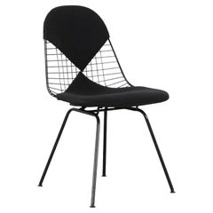 Charles & Ray Eames DKX-2 Side Chair with Black Bikini Pad for Vitra