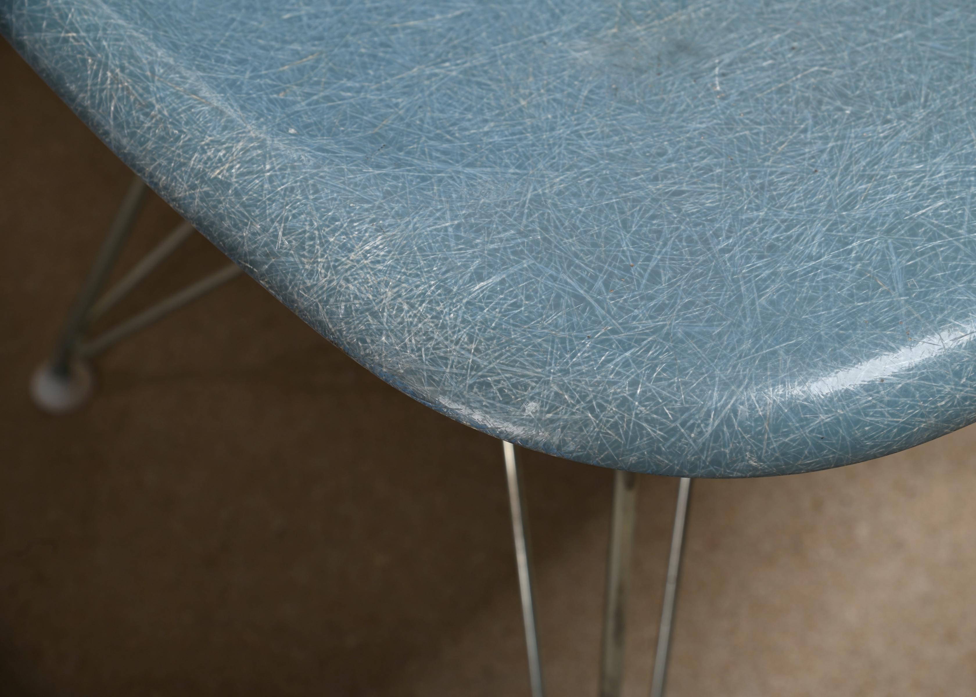 Charles & Ray Eames DSR Side Chair Ocean Blue for Vitra / Herman Miller 2