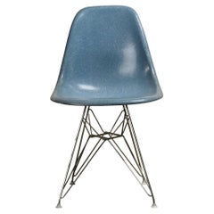 Charles & Ray Eames DSR Side Chair Ocean Blue for Vitra / Herman Miller